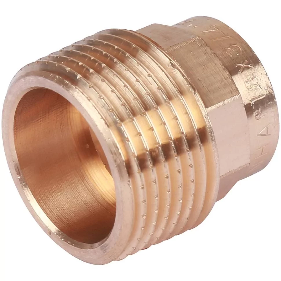 Переходник Sanha 4243G 35-1 1/4" пайка-резьба НР