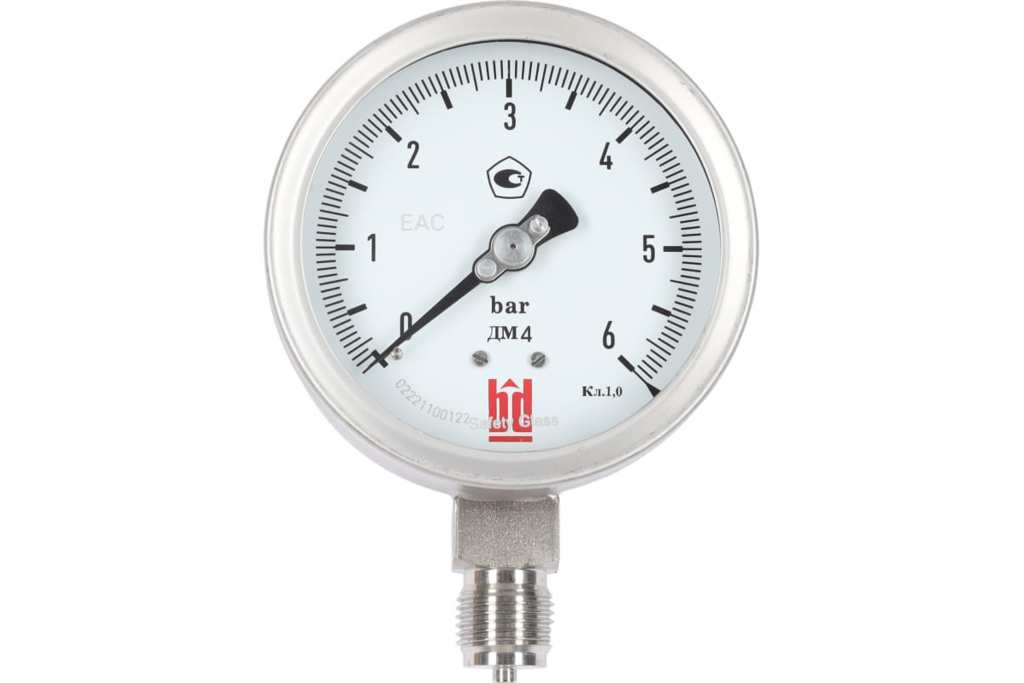 Манометр BD ДМ 4 100 Р (0-6) бар кл.1,0 G1/2