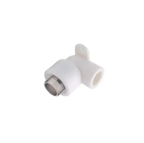 Угольник PP-R белый комбинированный Дн25х1/2" НР с креплением PRO VALFEX 10121025-PRO