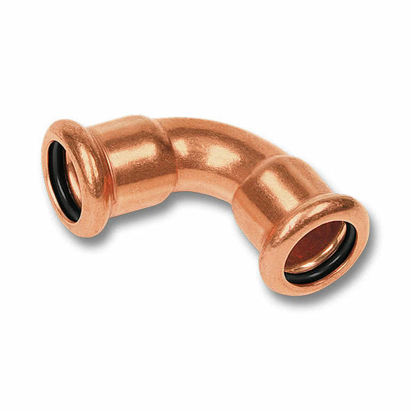 Отвод Sanha 6000 90° DN28-28 пресс-пресс медь двухраструбный