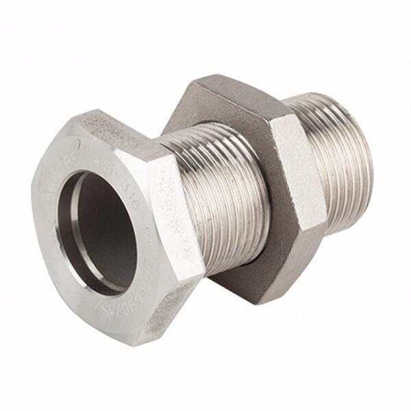 Стеновой соединитель GENEBRE 0285 03, DN010 (3/8") PN20, корпус - AISI316 (CF8M)  НР