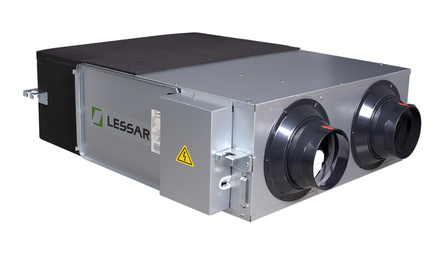 Вентиляционная установка с пластинчатым рекуператором Lessar LV-PACU-250-P-AC-WIFI-E50