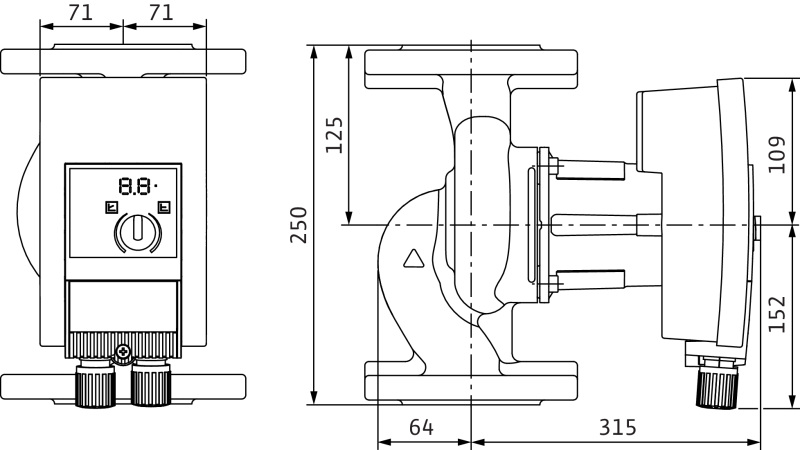 Насос Wilo YONOS MAXO 40/0,5-12 PN6/10