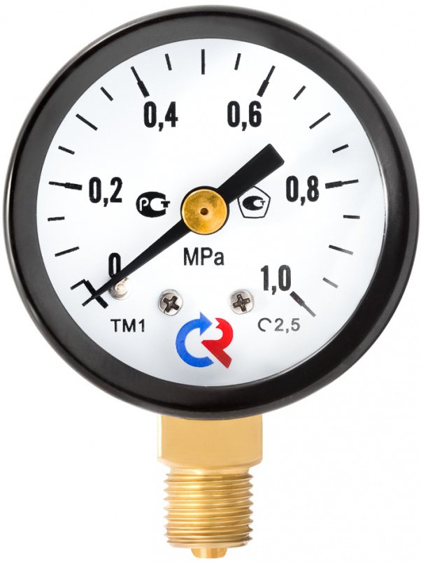 Манометр Росма ТМ-110Р.00 (0-25MPa) M12x1,5.2,5.O2