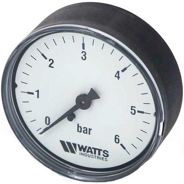 Манометр аксиальный MDА 63/6 хромир. крепление (МЗВ-63) Watts