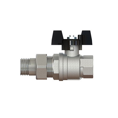 Кран шаровой Elsen Strong T 1/2" НВ ручка-бабочка с разъемным соединением