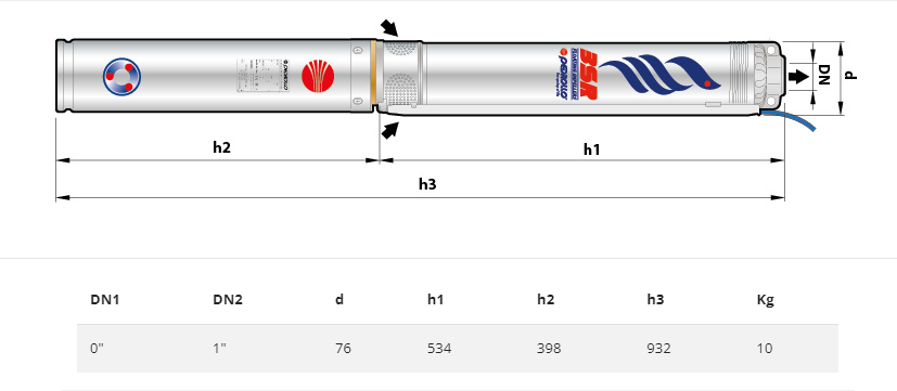 Насос Pedrollo 3SR 1m/14 P 0,25 кВт