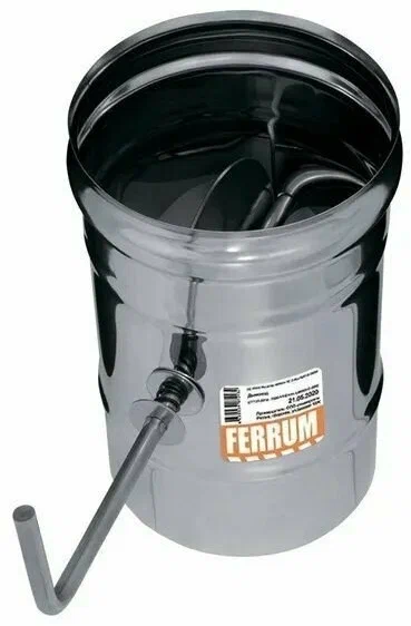 Шибер Ferrum DN115 толщина стали 0.8 AISI 304