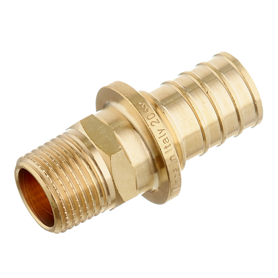 Переходник с наружной резьбой STOUT 32 x R 3/4" латунь