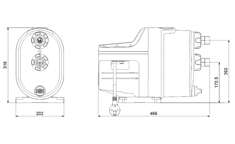 Установка водоснабжения Grundfos SCALA1 3-35