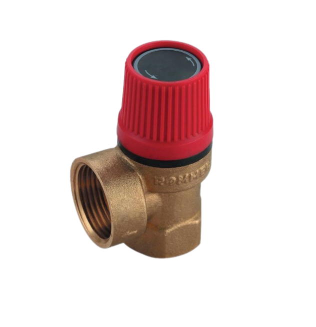 Клапан предохранительный ROMMER для отопления 2.5 бар 1/2"x3/4"
