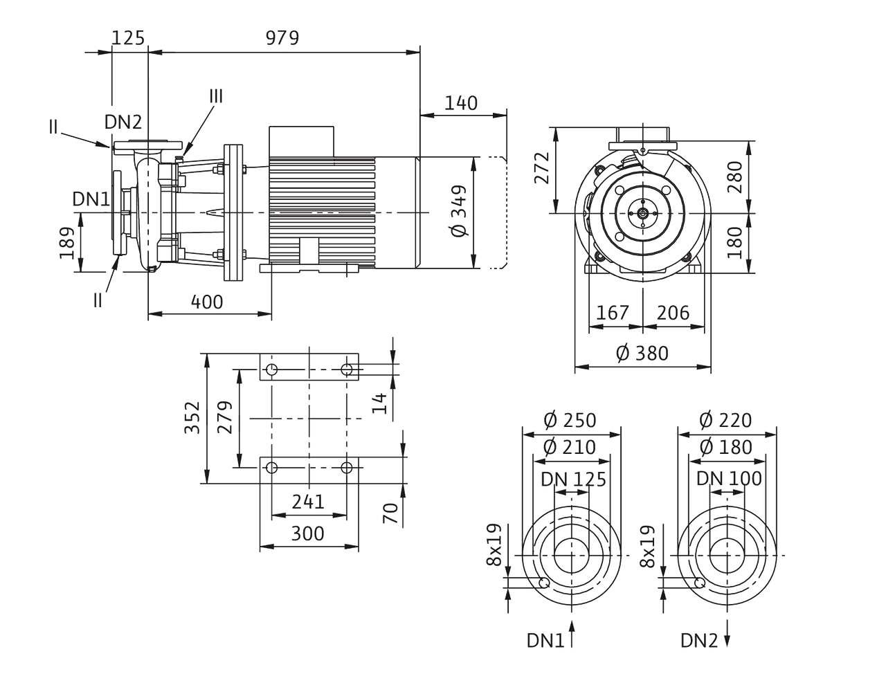 Насос Wilo CronoBloc-BL 100/160-22/2-IE3