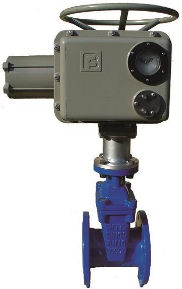 Задвижка с электроприводом ABRA A40-16-BS065EAGZ3x380, 3х380В, ГЗ-Электропривод