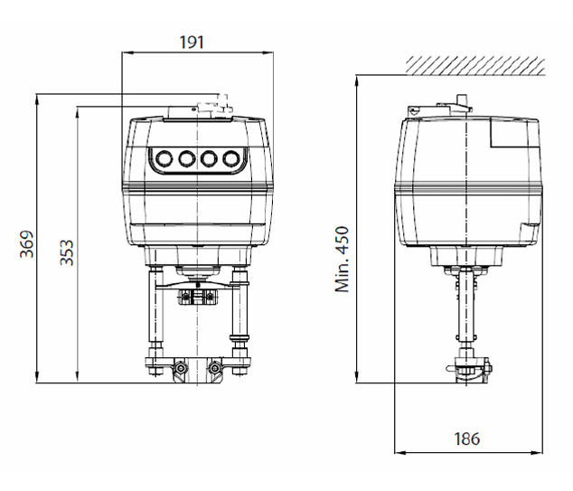 Электрический привод Danfoss AME 655 230 В