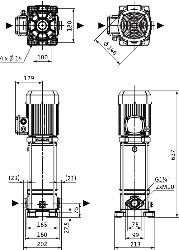 Насос Wilo MEDANA CV1-L.606-1/E/E/16O