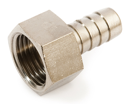 Переходник 20-1/2" General Fittings 2600, штуцер-резьба, вн., латунь никелированная
