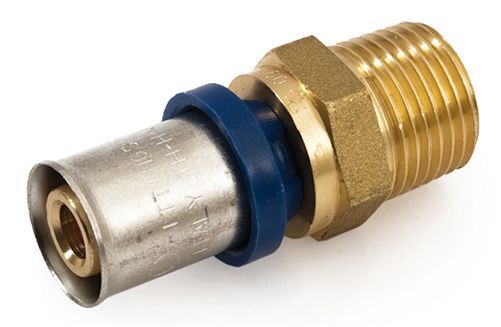 Переходник 32-1", General Fittings 5S00, пресс-резьба, нар., латунь
