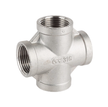 Крестовина GENEBRE 0180 02, DN008 (1/4")  PN20, корпус - AISI316 (CF8M)  ВР-ВР