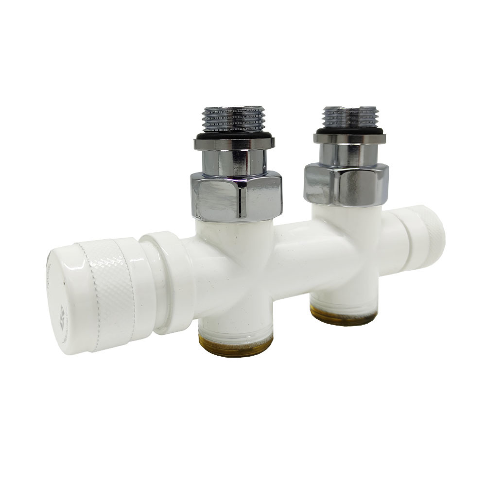 Узел нижнего подключения SR Rubinetterie 1/2"х3/4"E белый