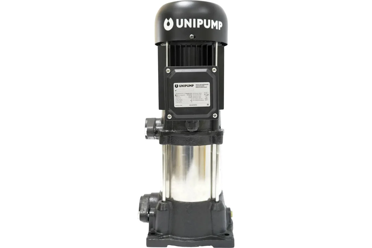 Насос UNIPUMP вертикальный многоступенчатый VM 2-11 (Qном 2м3/ч, Нном 89м, 1"x 1", 2,2кВт)