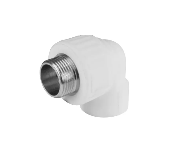 Угольник PP-R белый комбинированный Дн25х3/4" НР PRO VALFEX 10126025-PRO