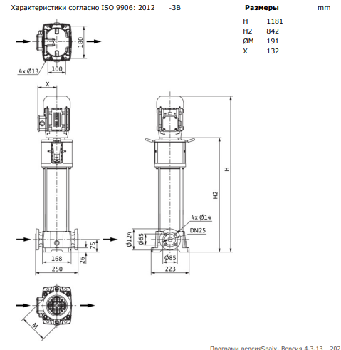 Насос Wilo HELIX FIRST V 420-5/25/E/KS/400-50