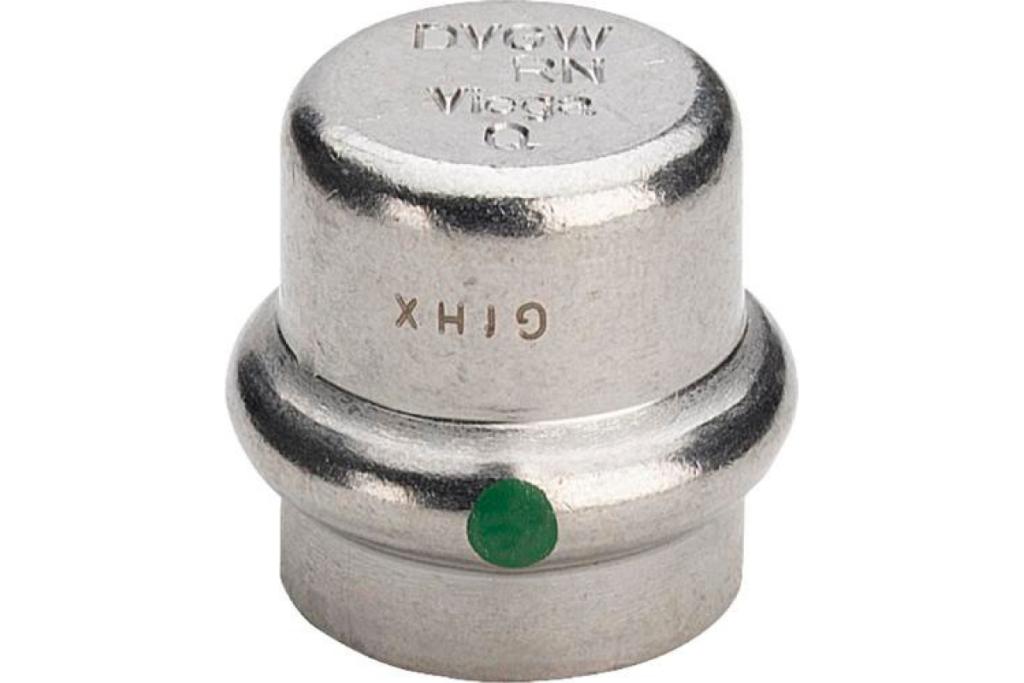 Заглушка Sanpress inox с SC-Contur, нерж.сталь, 28 мм Viega