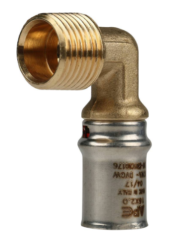 Угольник переходник НР 1/2х16 пресс STOUT