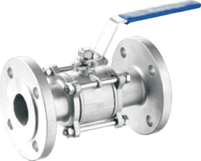 Кран шаровой Lotar нержавеющий фланцевый, 3" (DN80)  AISI316 (CF8M)  LTR-TF80/6