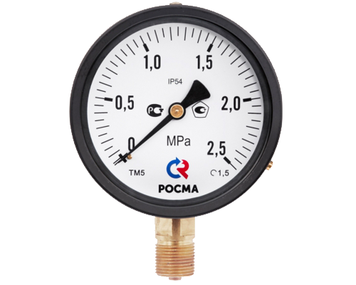 Манометр Росма ТМ-610Р.0 (0-100кгс/см2) 20x1,5.1,5.IP54
