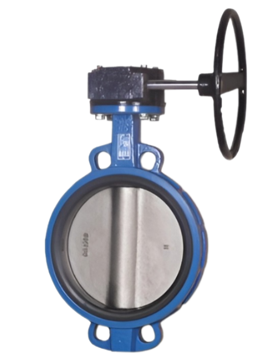 Затвор дисковый поворотный межфланцевый с редуктором Water Technics BVGR WT DN200 PN16