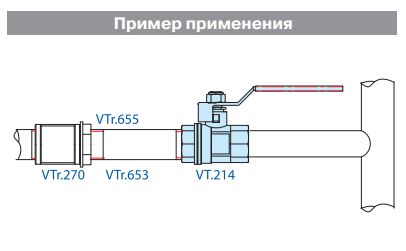Кран шаровой Valtec BASE VT.214.N.04