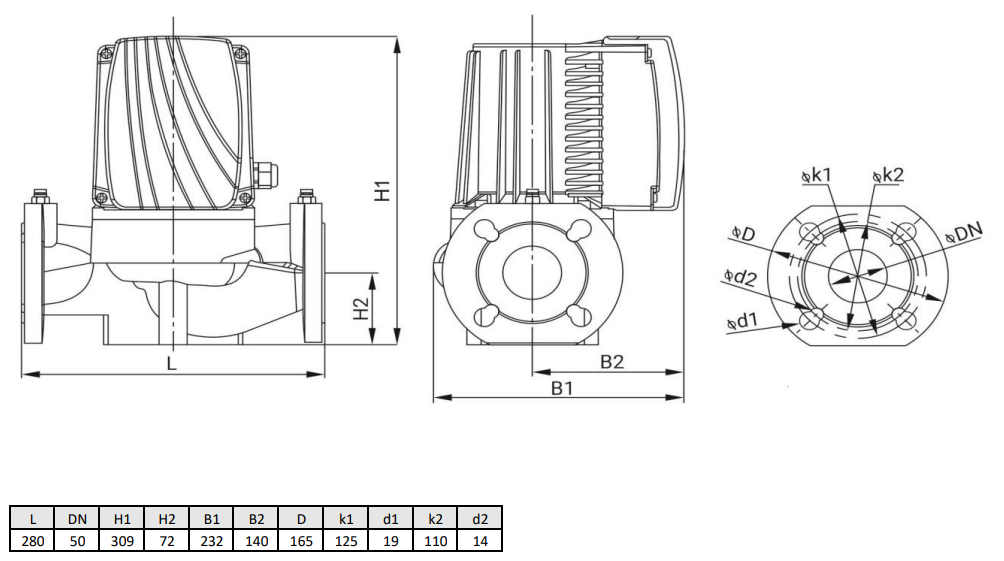 Циркуляционный насос Wellmix WRE BASIC 50-120 F_220V