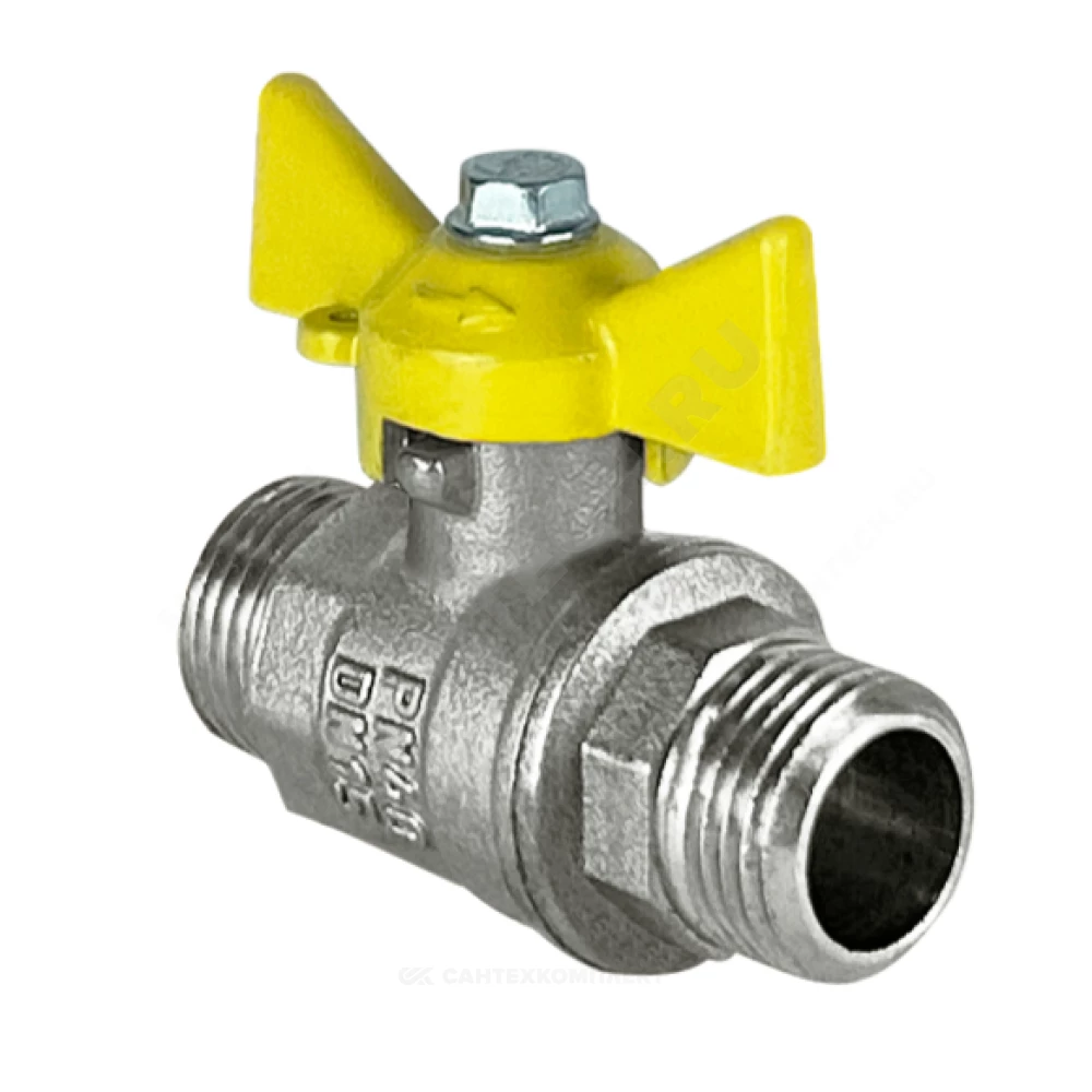 Кран шаровой VALFEX Ду20 Ру40 ручка-бабочка 11Б27фтМ