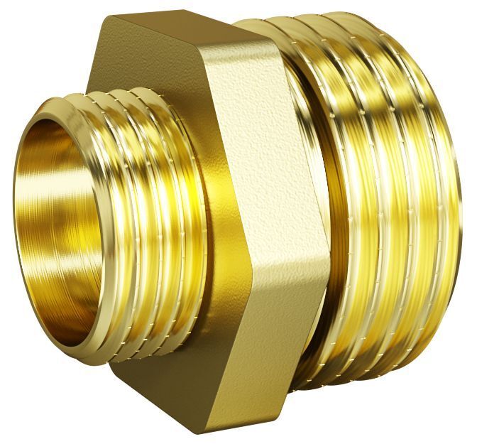 Ниппель переходной LD Pride DN 50х40 (2"НР х 1 1/2"НР) латунь