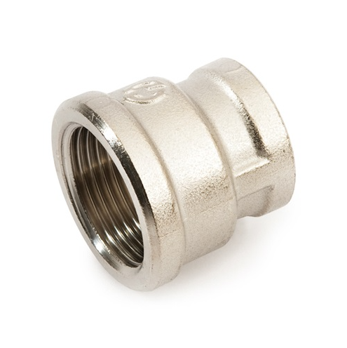 Муфта General Fittings 2600 1 1/4"-1/2" резьба-резьба, вн., латунь никелированная