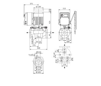Насос Wilo IP-E 65/120-3/2