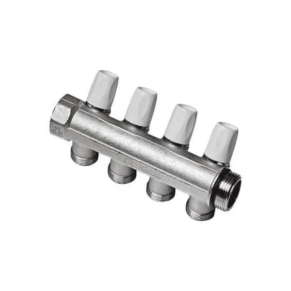 Коллектор Rehau лат клап запорн-рег 1" м/р 2в 3/4" ЕК н/р 40мм