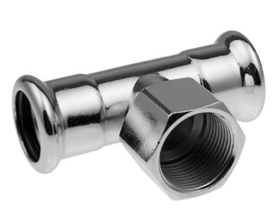 Тройник с внутренней резьбой KAN-Therm press Steel - 35xRp1x35 C1418