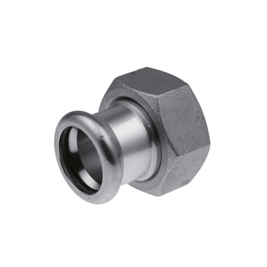 Соединитель с накидной гайкой KAN-Therm Inox - 18xRp3/4 ВРх press