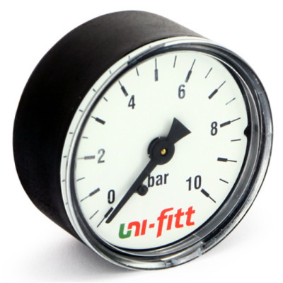 Манометр Uni-fitt аксиальный 10 бар, диаметр 63 мм, 1/4"Н