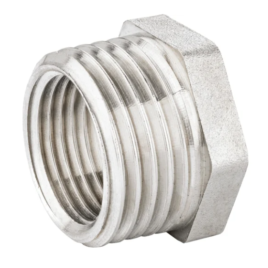 Футорка LD Pride DN15х8 (1/2" НР х 1/4" ВР) латунь никель