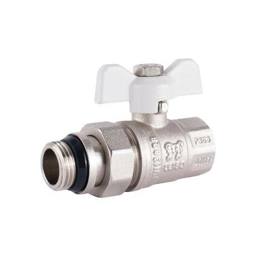 Кран шаровой с американкой ViEiR 1", никель