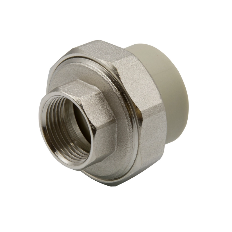 Муфта комб. разъемная, вн 32х3/4'' EVER® plast серый