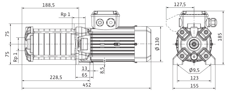 Насос Wilo MEDANA CH1-LC.406-5/E/A/10T