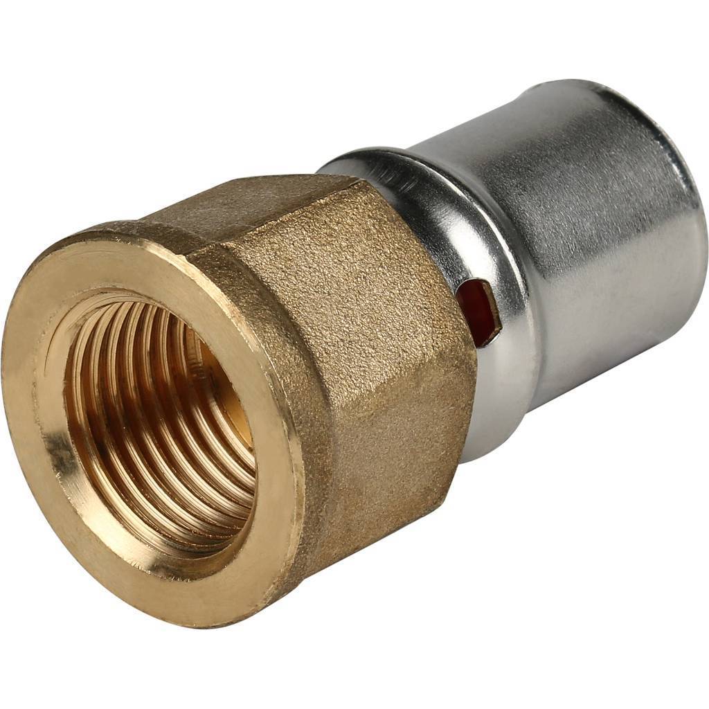Переходник-пресс с внутренней резьбой Stout тип SFP-0002 Ду20х1/2"