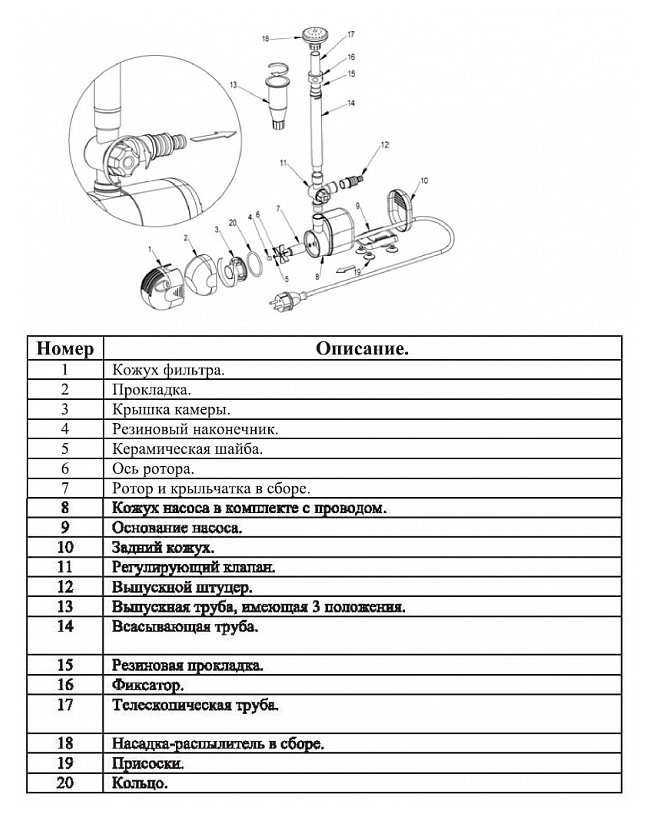 Насос для фонтана LEO XKF-55Р