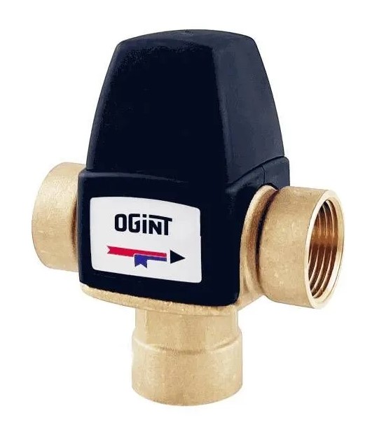 Клапан OGINT смес т/стат лат Ду20 Ру10 м/м Kvs2.1 30-65C