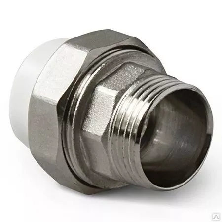 Муфта VALFEX PP-R сер комб разъем Дн63х2" НР 10156050Г