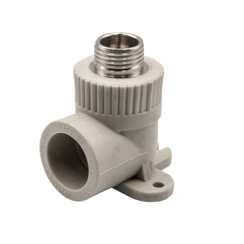 Уголок комб. нар 20х1/2'' с креплением EVER® plast серый